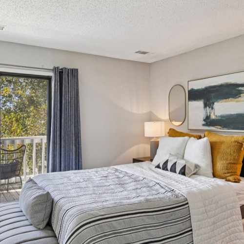 Bedroom with private balcony